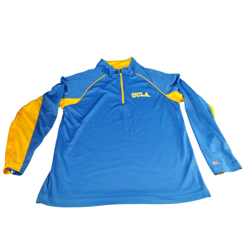 Colosseum NCAA UCLA Bruins Mens Medium 1/4 Zip‎ Pullover Shirt Blue Sportswear